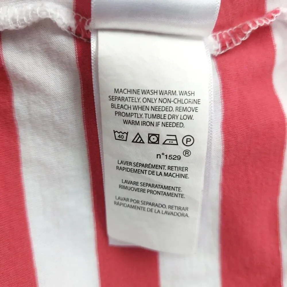 Polo Ralph Lauren Classic Fit Polo Shirt XXL Pink White Stripe Pony Logo Cotton
